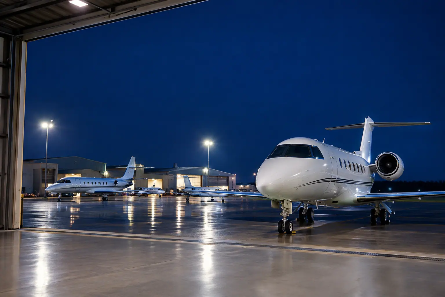 Private jets at Anoka County-Blaine (Janes Field) Airport